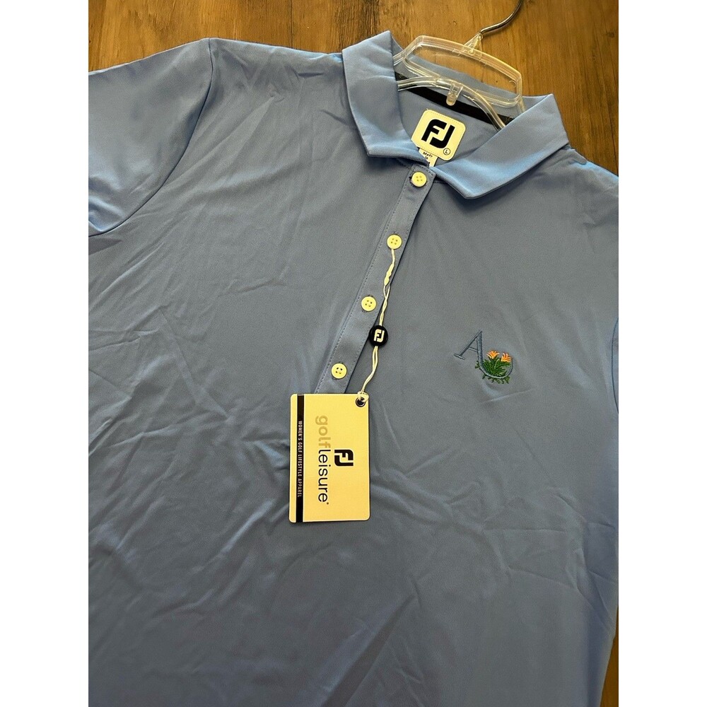 NEW! Footjoy Polo Shirt Womens Golf Leisure - Blue SZ: L